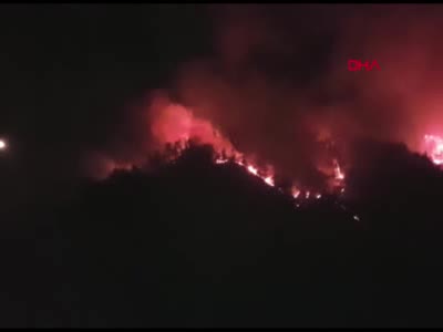 Sivas'ta çıkan orman yangını yerleşim alanlarını tehdit ediyor