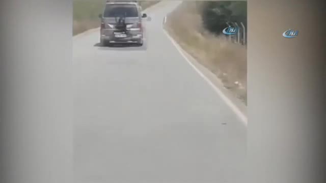 Kızını aracın arkasına bağlayan baba konuştu