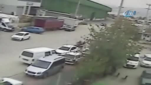 Bursa'da feci kaza saniye saniye görüntülendi