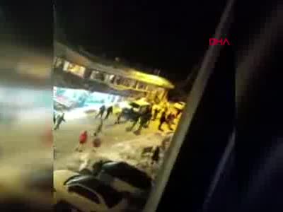 Bursa Uludağ'daki silahlı kavga anı cep telefonu kamerasında