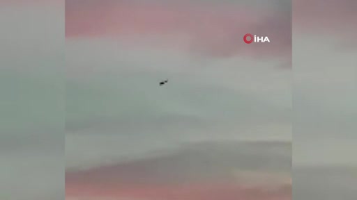Askeri helikopterin düşme anı kamerada