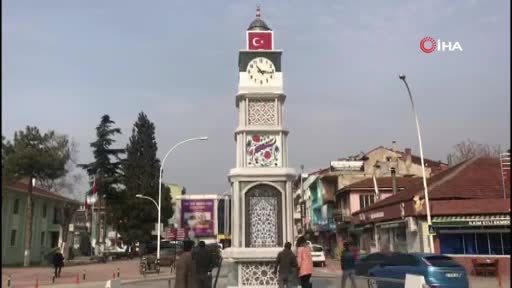 Bursa'daki saat kulesinin şalteri yanmış