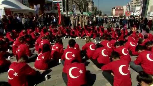 Bursa'da kahramanlara duygusal anma