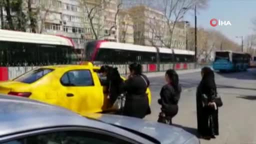 Taksicilerin 'kısa mesafe' pazarlığı kameraya yansıdı