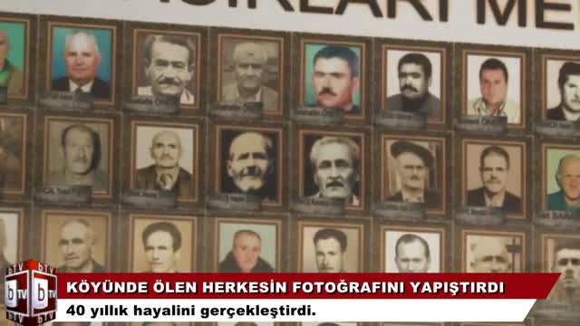 Bursa'da ölen herkesin fotoğrafını panoya yapıştırdı, 40 yıllık hayalim dedi (ÖZEL HABER)