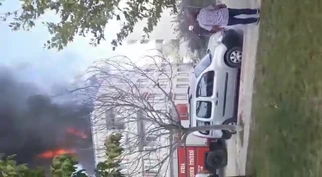 Bursa Demirtaş'ta çatı katında yangın -2