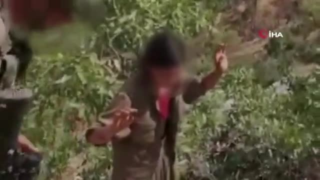 Mehmetçik'ten teslim olan kadın teröriste şefkat eli
