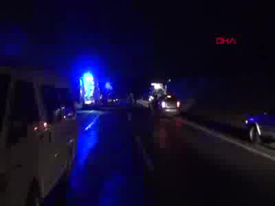 Kütahya-Bursa karayolunda korkunç kaza: 1 ölü, 3 yaralı