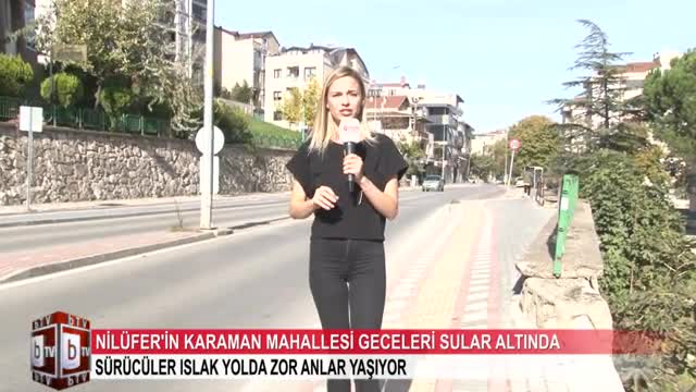 Bursa'da Nilüfer'in Kültür Caddesi sırılsıklam! (ÖZEL HABER)
