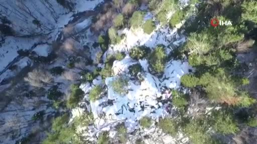Bursa Uludağ'da kayıp olan iki dağcı drone ile arandı