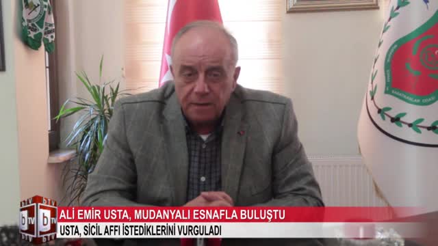 Bursa'da başkan Emir Ali Usta Mudanyalı esnafla buluştu (ÖZEL HABER)