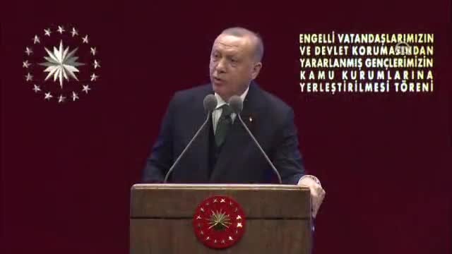 Cumhurbaşkanı Erdoğan kamuya engelli memur atama töreninde konuştu -2