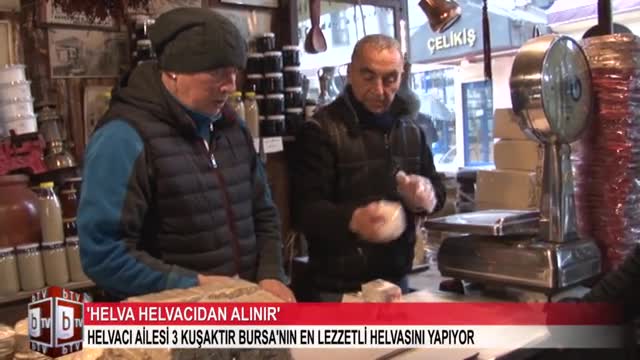 Bursa'nın en lezzetli helvası 3 kuşaktır burada yapılıyor (ÖZEL HABER)