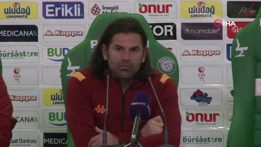 Bursaspor Teknik Direktörü İbrahim Üzülmez: "Bazı oyuncularımızın öz eleştiri yapması lazım"