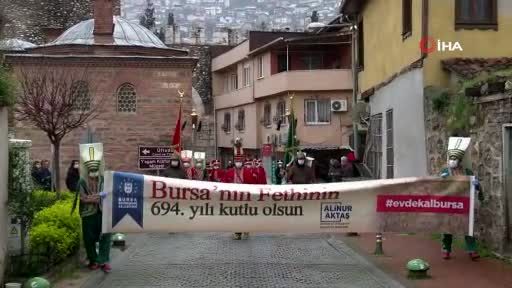 Bursa'nın fethi mehter yürüyüşü ile kutlandı