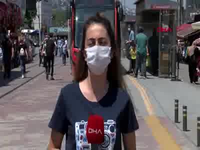 Bursa'da maske kuralına riayet edilmiyor
