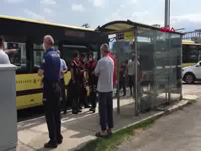 Bursa'da belediye otobüsünde maske kavgasında kan aktı