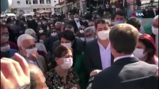 HDP'lilerden polise: Terbiyesiz, bana sicilini söyle