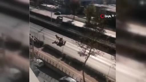 Bursa'da at arabalı hırsız ters yönde dehşet saçtı