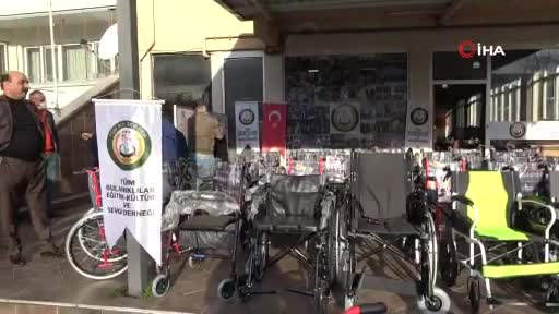 Bursa'da hayırseverler Muş'a 35 tekerlekli sandalye daha gönderdi