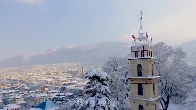 Bursa'da kar başka güzel