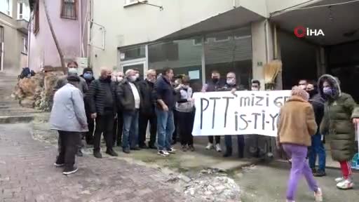 Bursa'da 80 yıldır hizmet veren PTT binasını kapattılar, vatandaş eylem yaptı