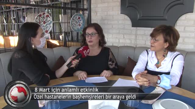 Bursa'daki hastane başhemşireleri 8 Mart vesilesiyle bir araya geldi (ÖZEL HABER)