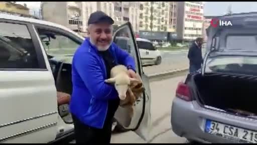 Bursa'da hayırsever kardeşlere kuzu sürprizi
