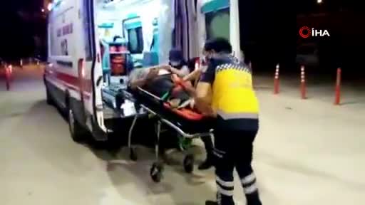 Bursa'da 50 metre sürüklenen motosiklet sürücüsü yaralandı