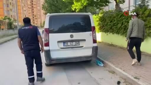 Bursa'da aracın motoruna giren yavru kedi mahalleliyi seferber etti