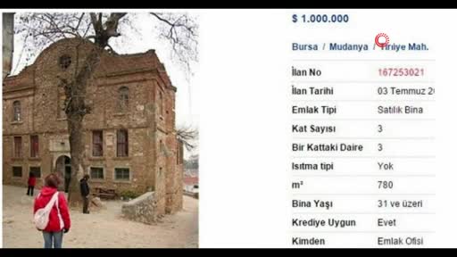 Bursa'da sahibinden satılık kilise