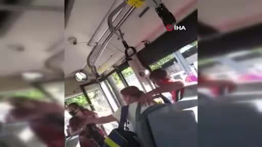 Otobüste maske takmayı reddetti, ortalığı birbirine kattı