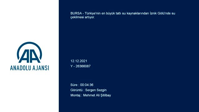 İznik Gölü'nün bazı bölümlerinde su çekilmesi 50 metreyi aştı