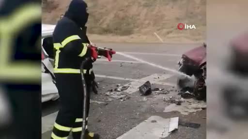 Kırıkkale'de zincirleme kaza!