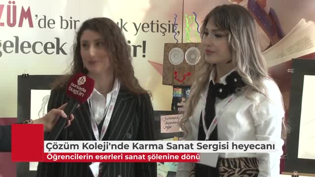 Bursa'da öğrencilerin elinden 'Karma sanat' (ÖZEL HABER)