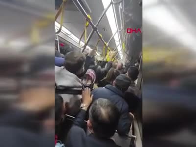 İETT otobüsünde maske tartışması