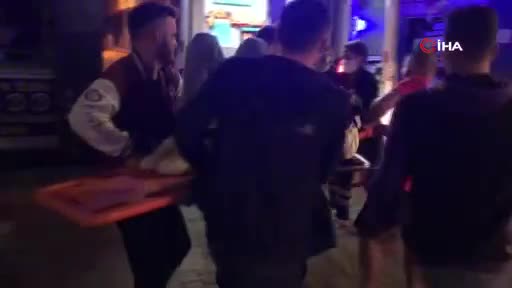 Sinop'ta kaza: Cadde savaş alanına döndü