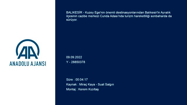 Balıkesir Cunda Adası'nda sezon uzadı