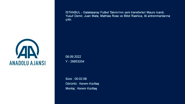 Galatasaray'da yeni transferler ilk antrenmanlarına çıktı