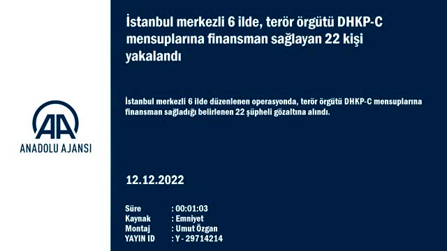 Bursa dahil 6 ilde DHKP/C operasyonu: 22 gözaltı