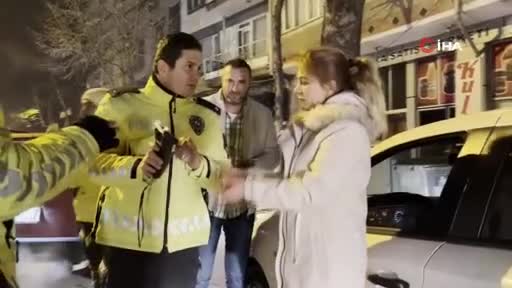 Bursa'da sürücü alkol testini reddetti