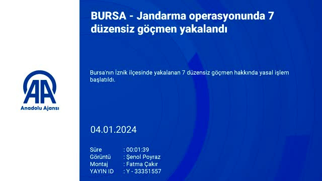 Bursa Jandarma'dan kaçak göçmen operasyonu!