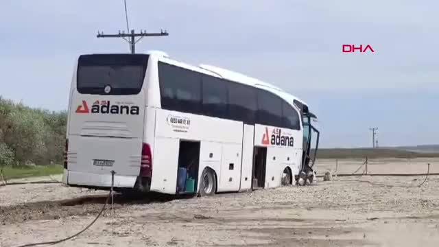 Kayseri'de otobüs şarampole uçtu: Yaralılar var
