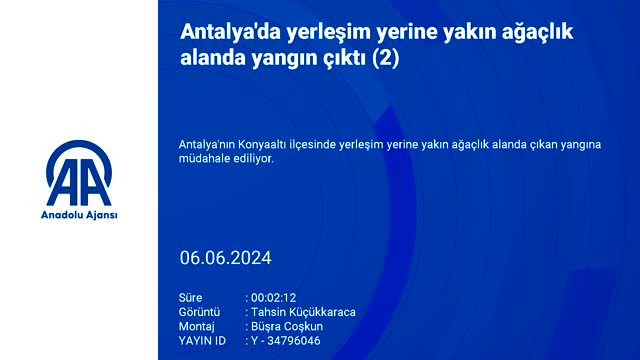 Antalya'da iki ayrı noktada orman yangını: Kreşteki çocuklar tahliye edildi