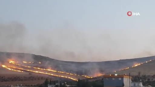 Göbeklitepe yakınlarında korkutan yangın