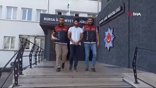 Bursa'da yakalanmamak için bulduğu taktik polisi bile şaşırttı