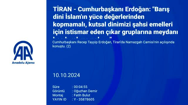 Cumhurbaşkanı Erdoğan: İsrail devlet terörüne dur demek hepimiz için vicdani sorumluluktur