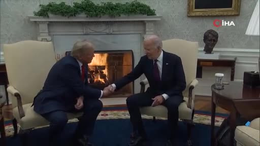 Donald Trump ile Joe Biden Beyaz Saray'da bir araya geldi