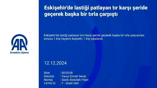 Eskişehir-Bursa&nbsp;kara yolunda feci kaza! 1 ölü 1 yaralı