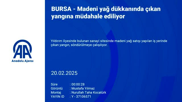 Bursa'da yağ deposunda yangın!